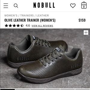 NOBULL Nortic Grey Leather Trainers-Women’s